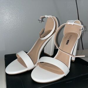 Fashion Nova Elegant White Heels